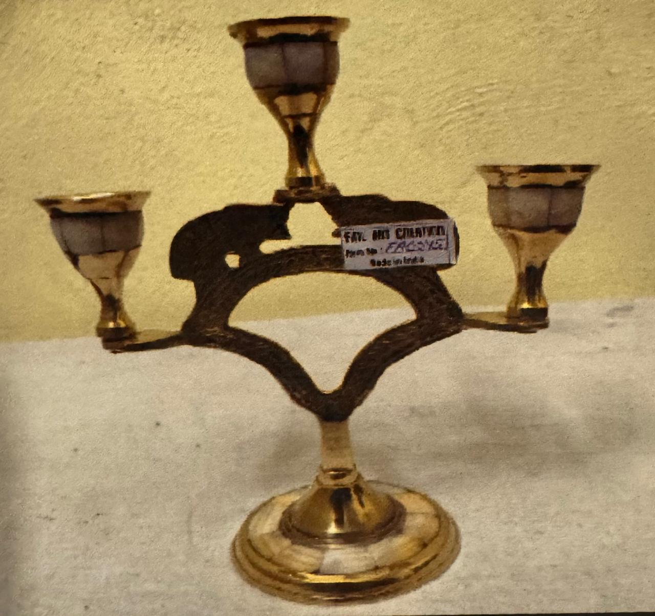 Brass Mop Candle stand